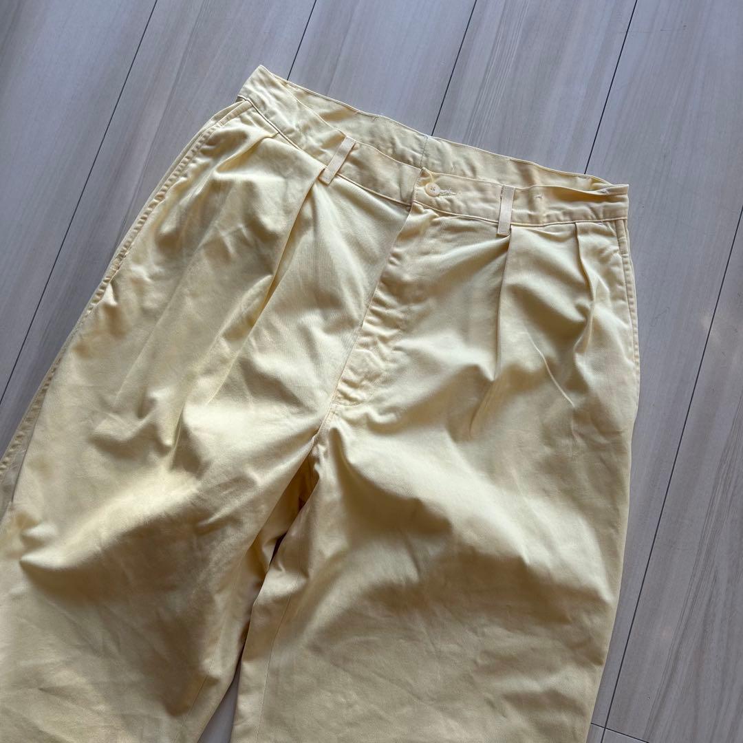 80s ポロバイラルフローレン USA製 ポロチノ 初期タグ ライトイエロー