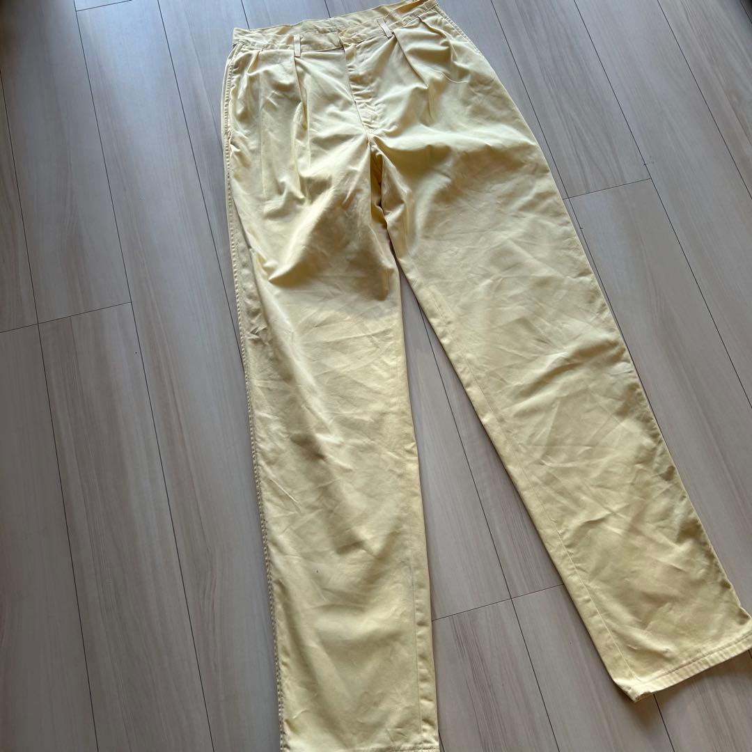 80s ポロバイラルフローレン USA製 ポロチノ 初期タグ ライトイエロー