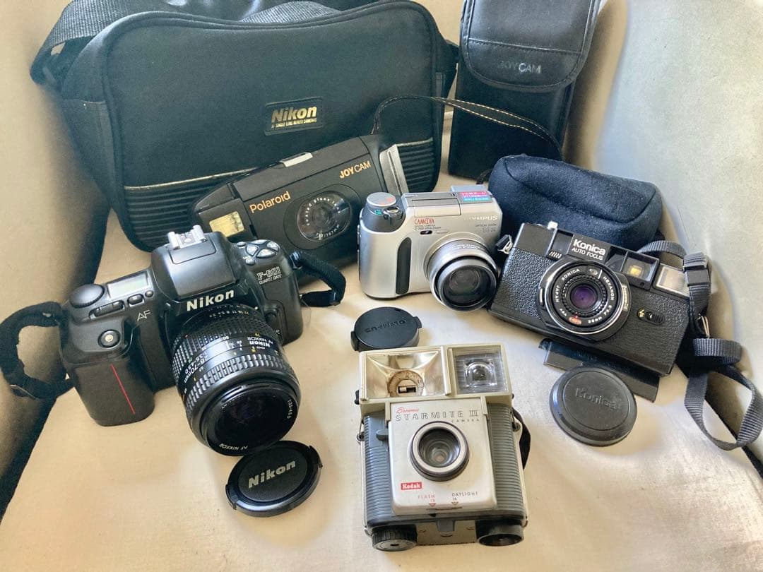 カメラ5種セット(NIKON CODACK Konika Polaroid OL