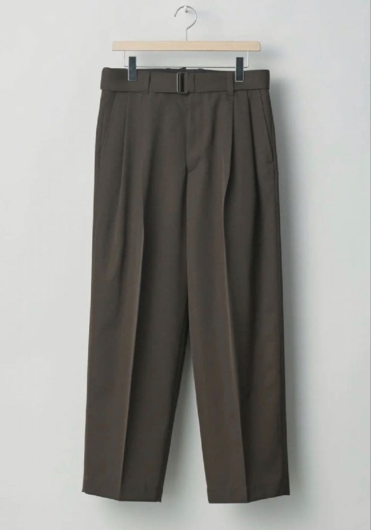 パンツ stein BELTED WIDE STRAIGHT TROUSERS