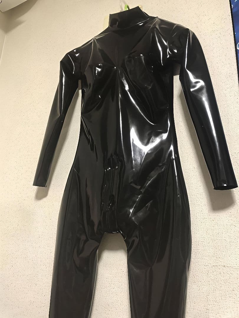 ネックエントリー　ラバースーツ　キャットスーツ　ラテックススーツ