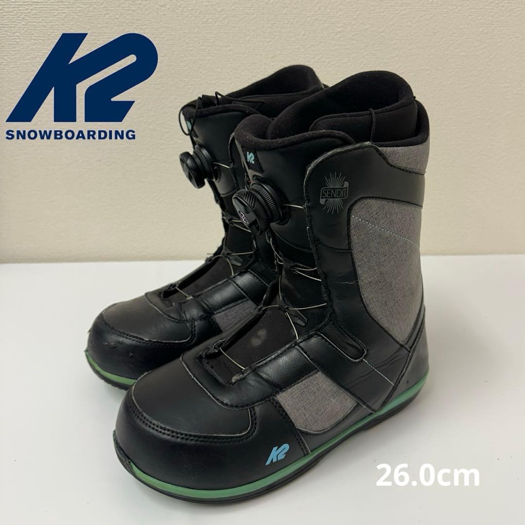 K2 SENDIT レディース　スノーボードブーツ ブラック/グレー26.0cm