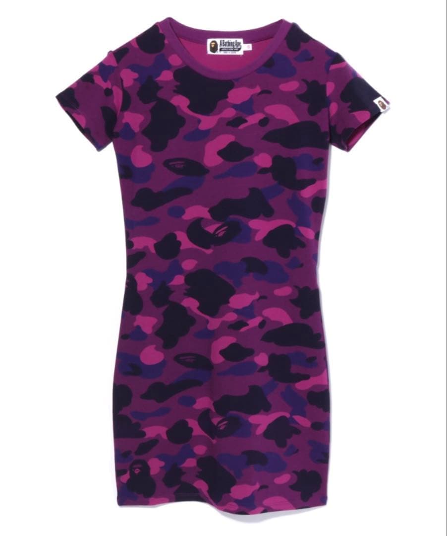 A Bathing Ape カモフラージュ 半袖ミニワンピース
