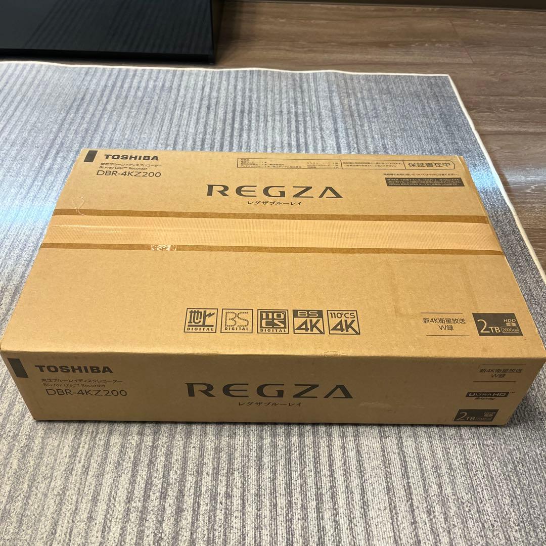 TOSHIBA REGZA DBR-4KZ200 ブルーレイレコーダー