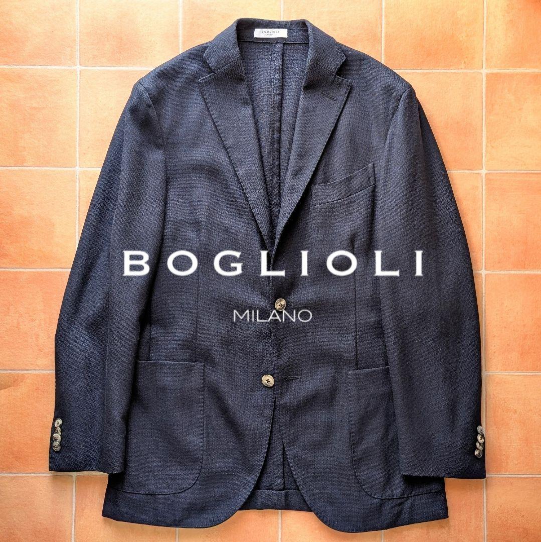 【近年モデル】BOGLIOLI K.JACKET ネイビー ホップサック 46