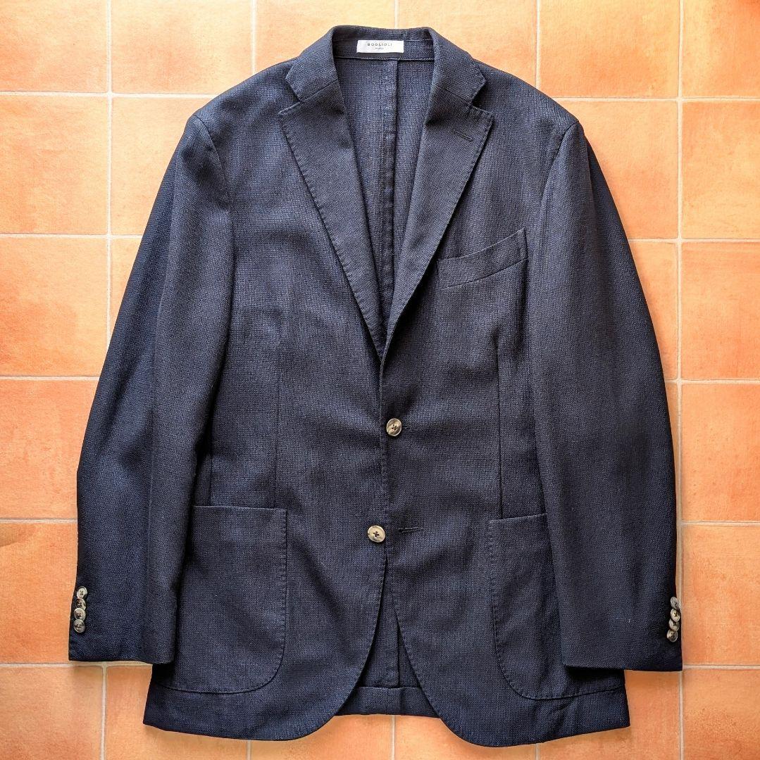【近年モデル】BOGLIOLI K.JACKET ネイビー ホップサック 46
