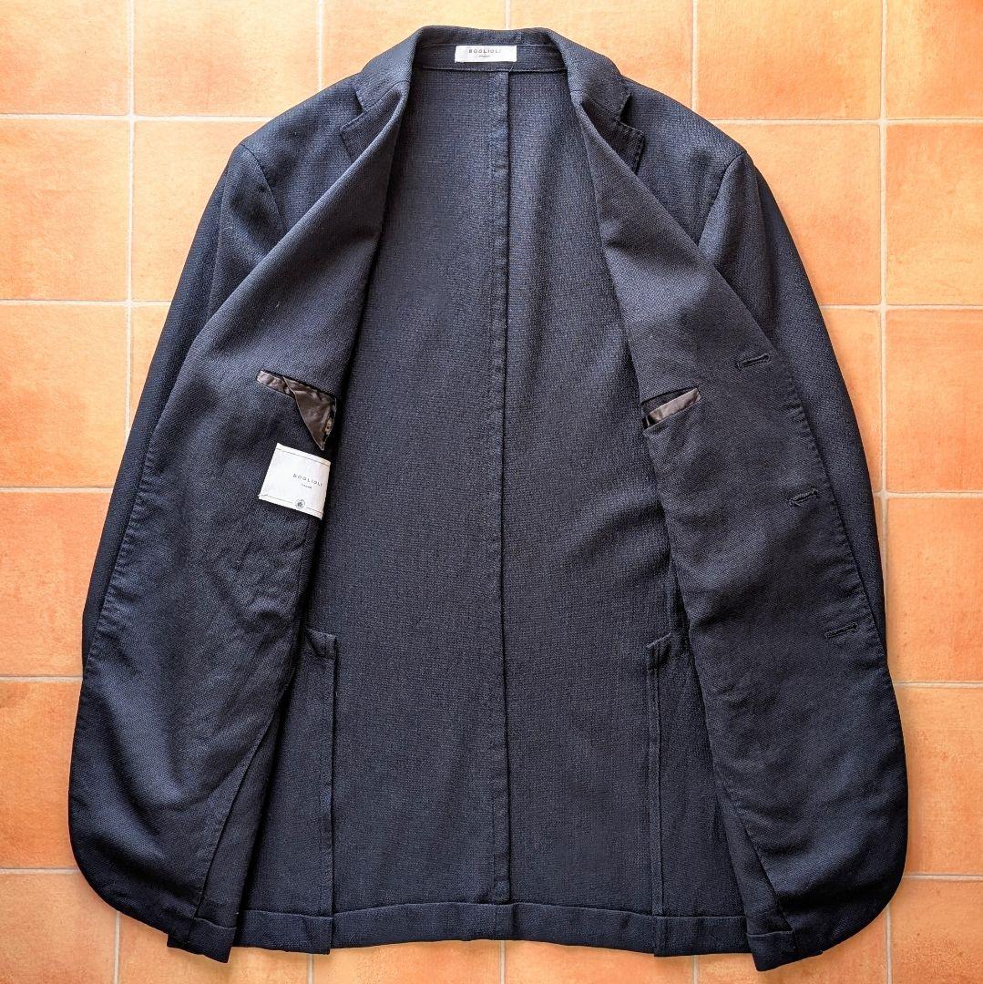 【近年モデル】BOGLIOLI K.JACKET ネイビー ホップサック 46