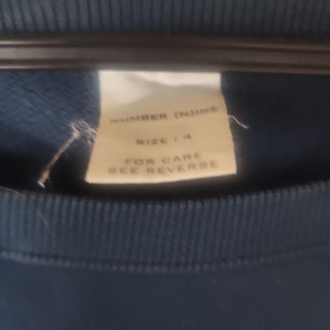 NUMBER (N)INE スタンダード期　　エンブレムスウェット　ネイビー　4