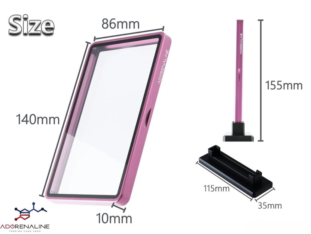 PSA 鑑定品 保護ケース ピンク×3set +専用スタンド×3set