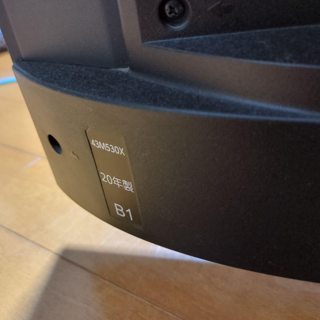 TOSHIBA　REGZA 43M530X 43インチ液晶テレビ　クリアカバー付