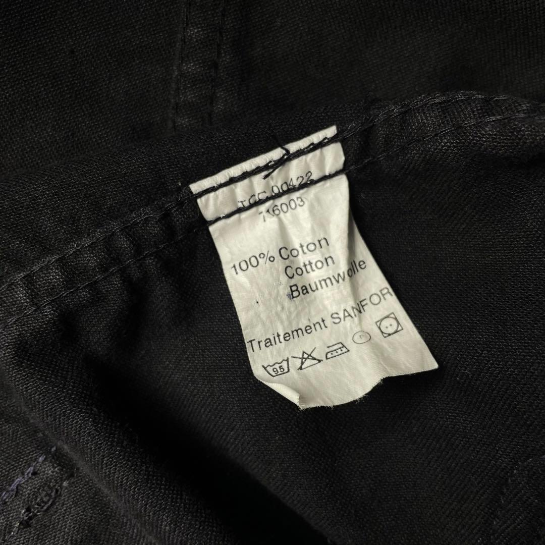 ん*か様 ブラックモールスキンフレンチワークジャケット ユーロワークj46