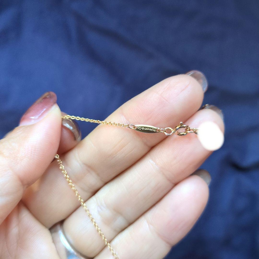 ティファニー バイザヤードネックレス 0.29ct 750 ローズゴールド 美品