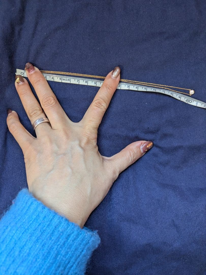 ティファニー バイザヤードネックレス 0.29ct 750 ローズゴールド 美品