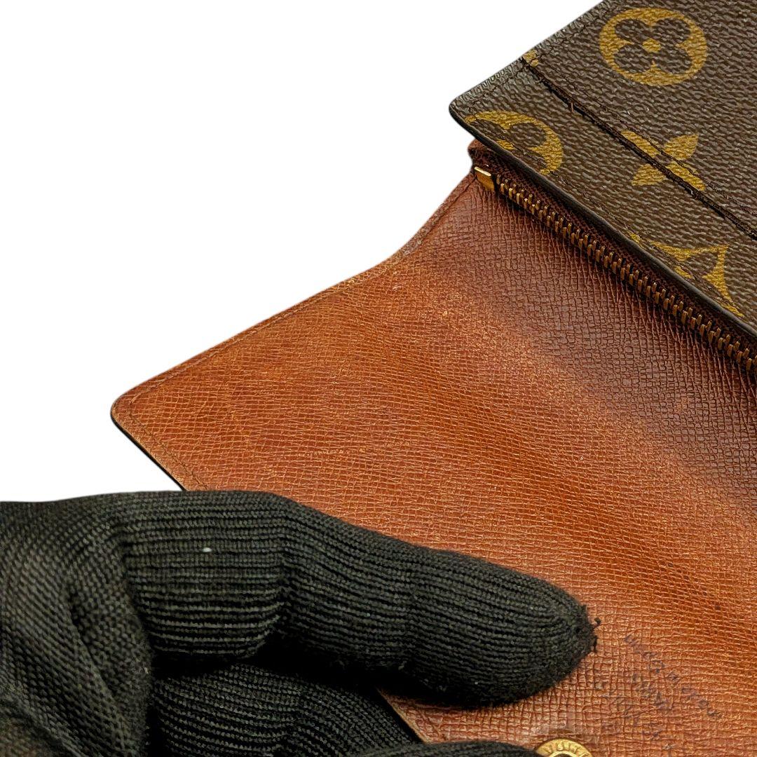 【外観美】ルイヴィトン モノグラム ポシェット ポルトモネ クレディ 長財布