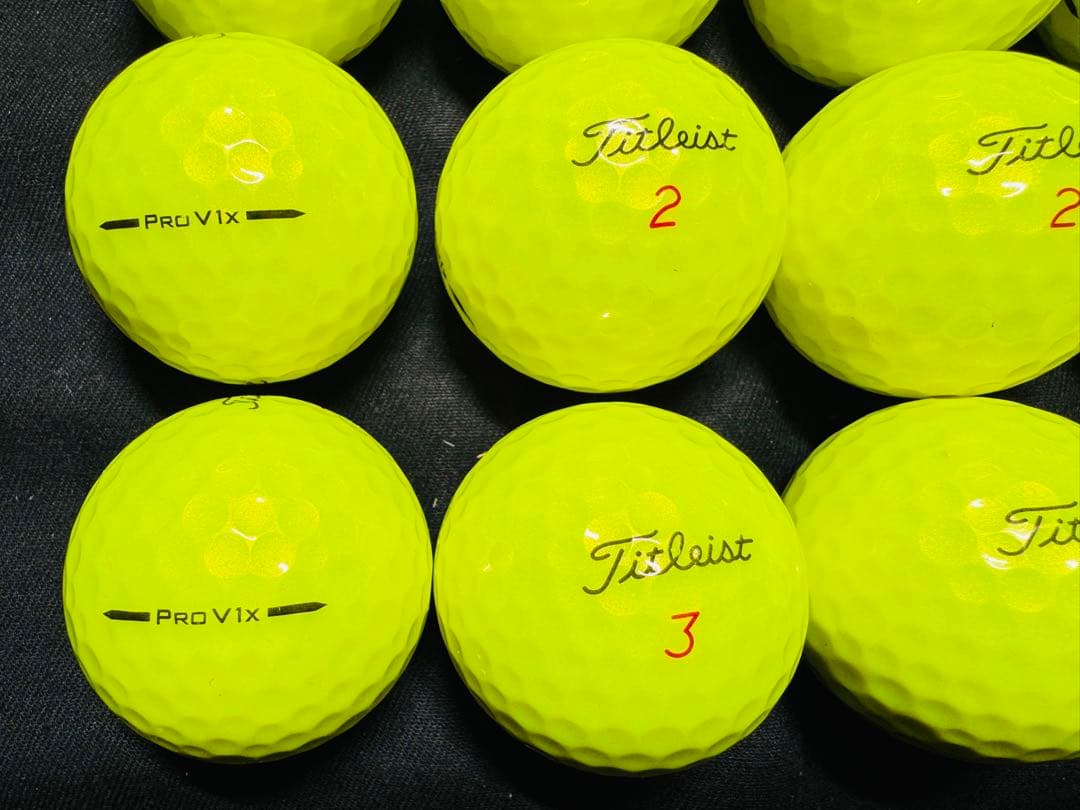 最新 タイトリスト PRO V1X 2025年モデル 20個　　イエロー
