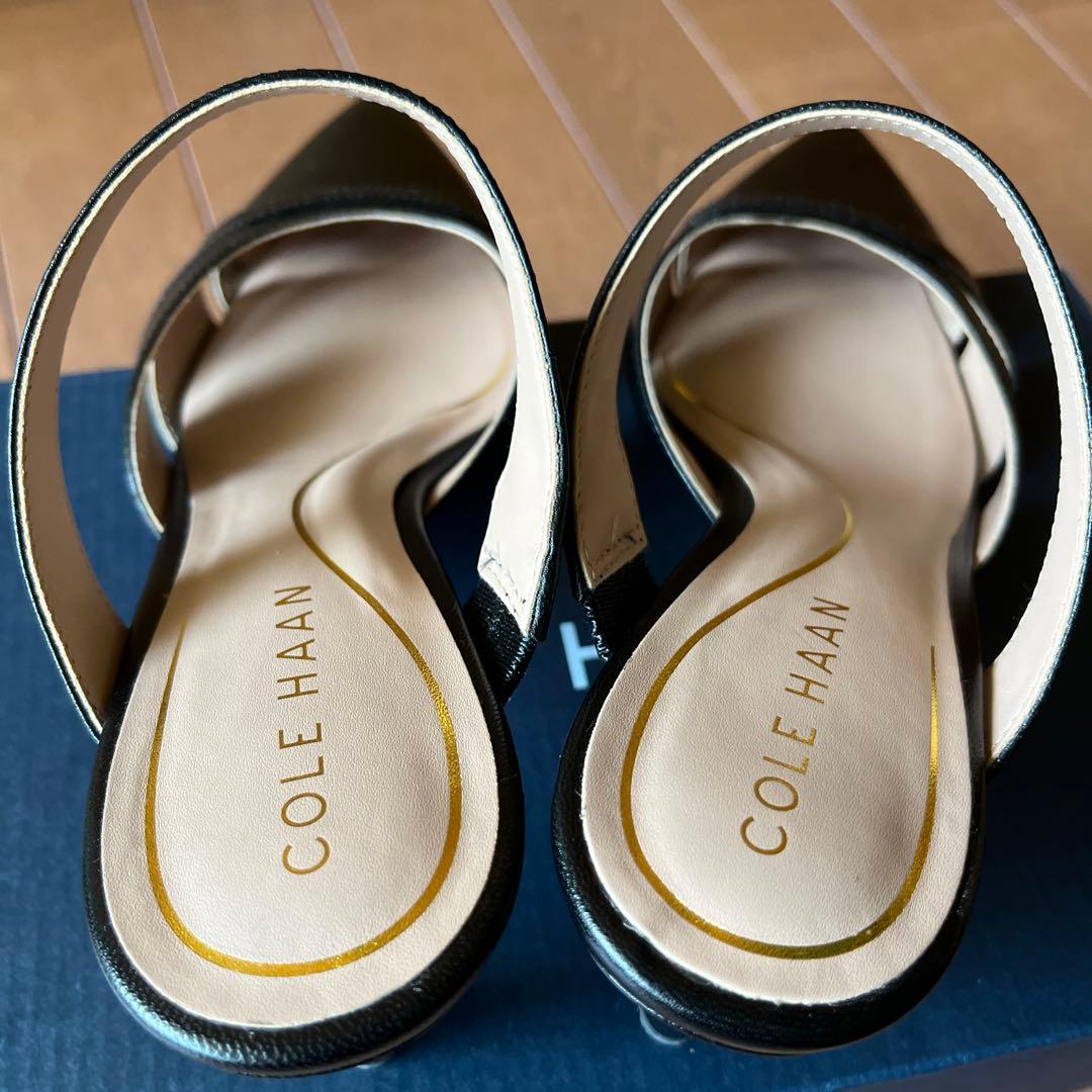 COLE HAAN ブラック ミュール ポインテッドトゥ