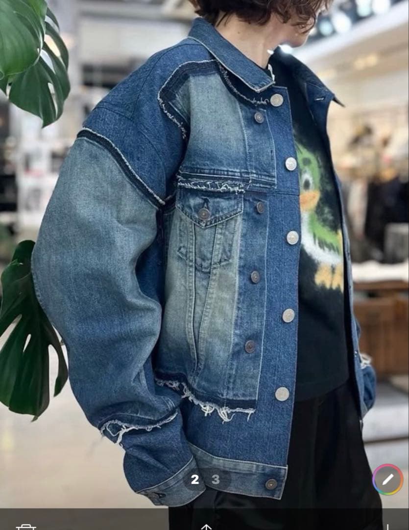 ジュンヤワタナベ リーバイスW ネームデニムジャケット（再構築）