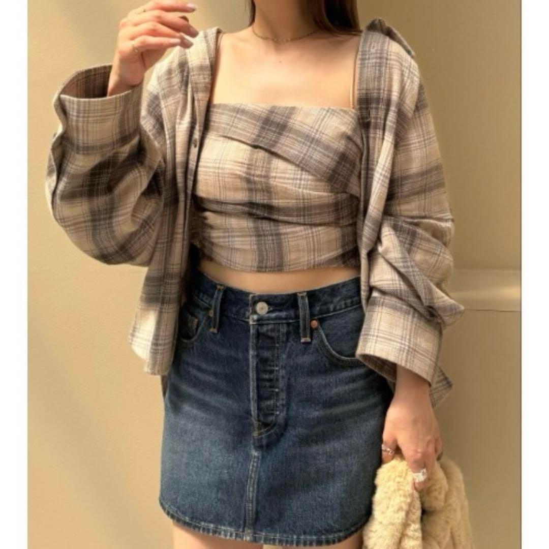 SNIDEL ネルシャツ & ネルチェックキャミソール　セット