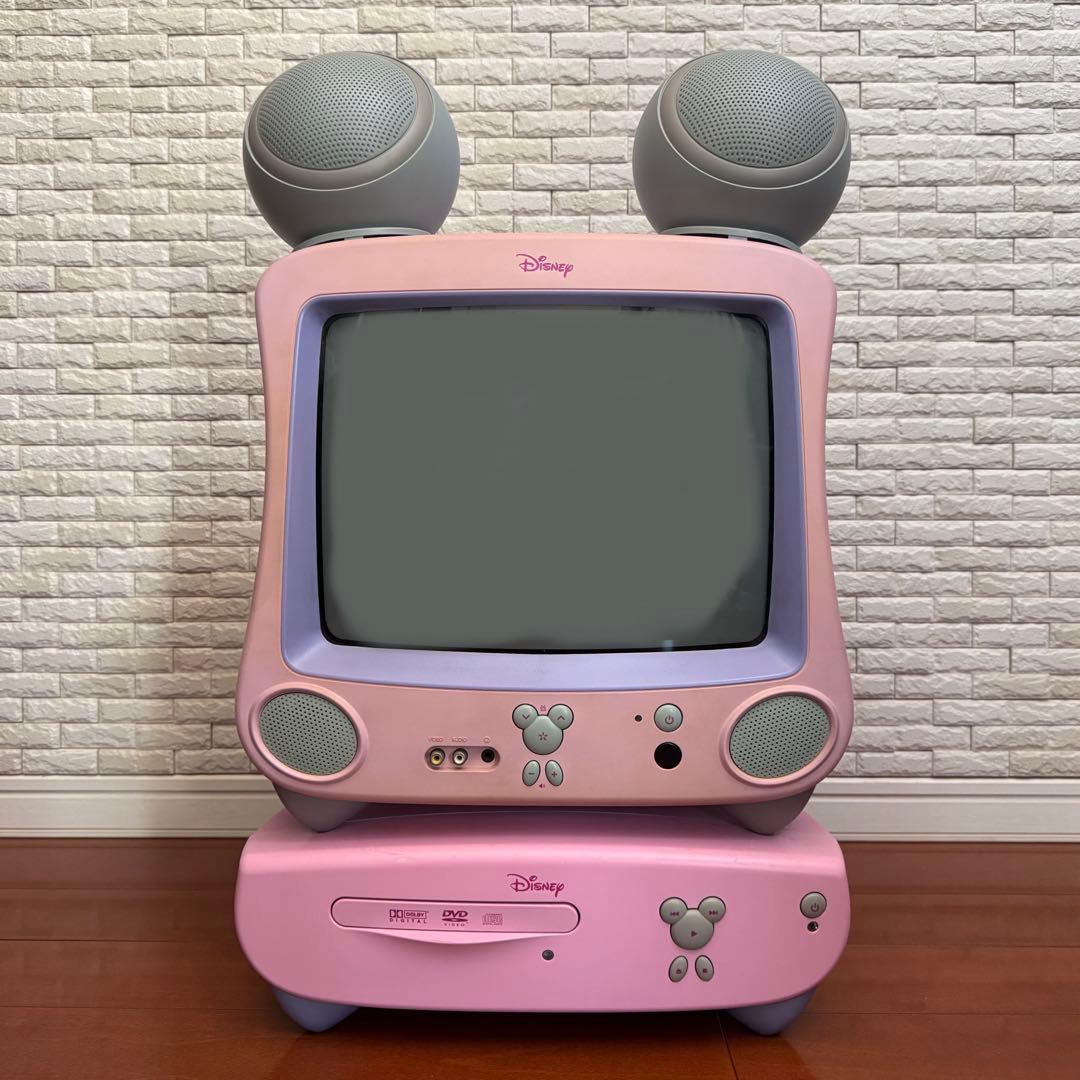 ディズニー ブラウン管テレビ＆DVDプレーヤー