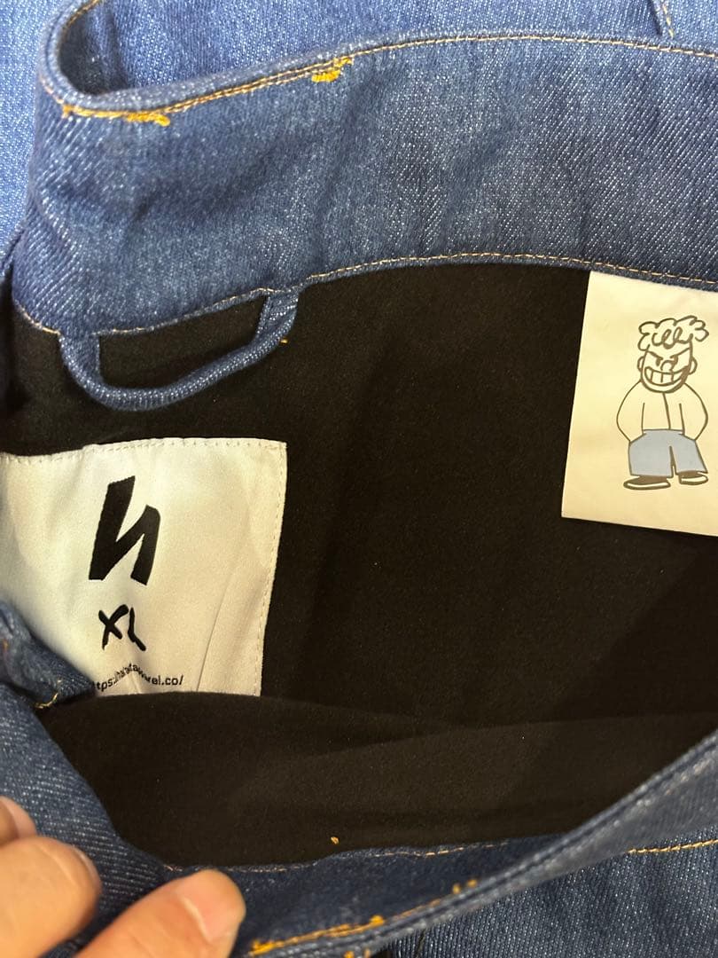 「新品未使用」Harlaut Apparel デニムスキーパンツXL