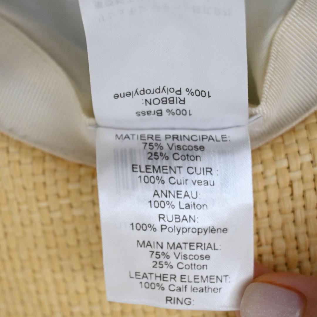 □ 45979★Chloe クロエ 帽子 ラフィア　ハット 麦わら帽子