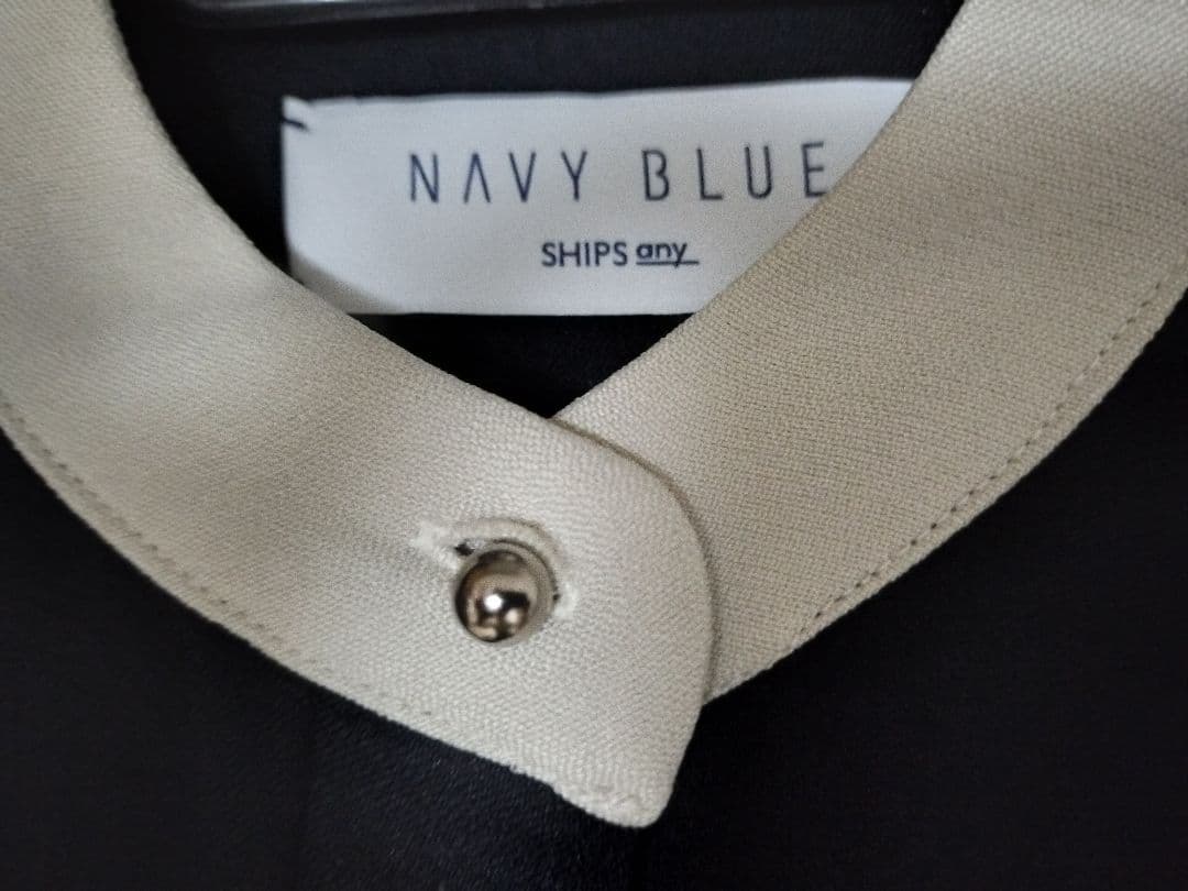 SHIPS any:〈洗濯機可能〉ダブルクロス Aライン シャツワンピース