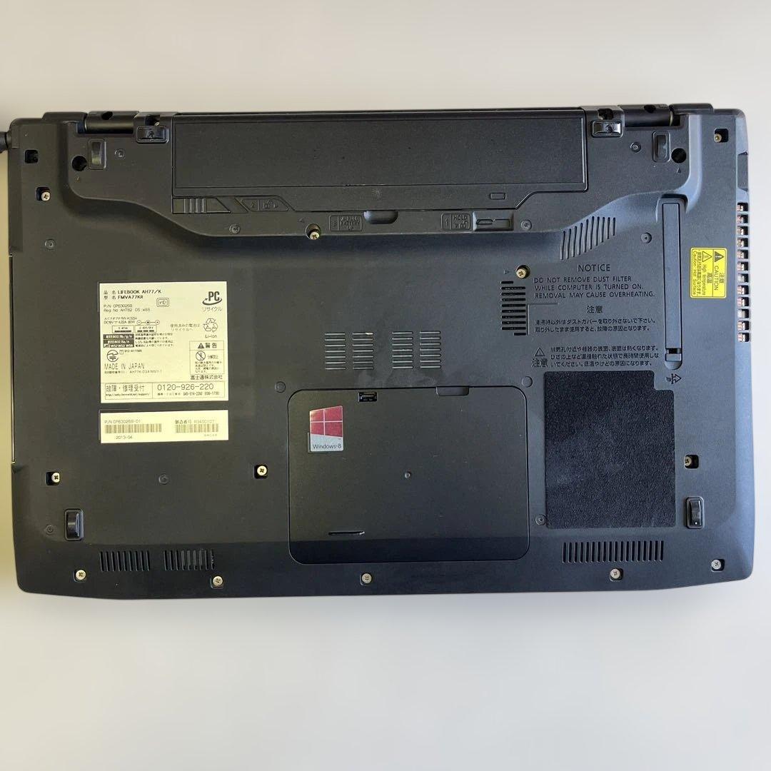 ☆格安WinXP☆富士通15.6インチ大画面第3世代i7PC☆長時間バッテリー付