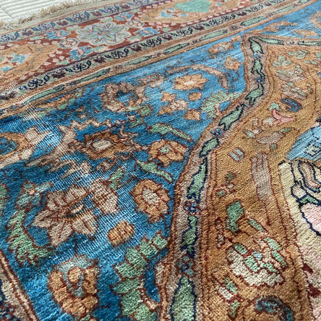 ★ コハク【古着・服中心】★ トライバルラグ　パキスタン　大判　レア