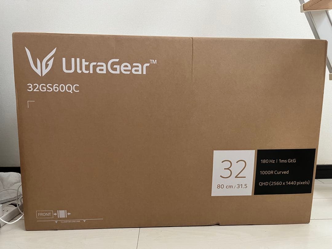 ゲーミングモニター 32GS60QC 32インチ 箱あり