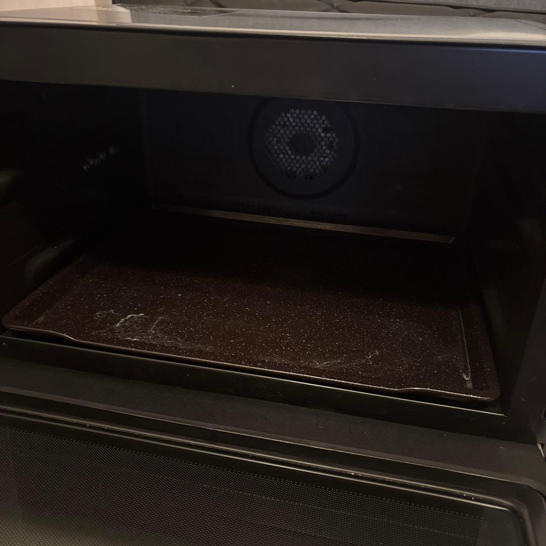 HITACHI オーブンレンジ ブラック２０２３年製　角皿２枚未使用　網未使用