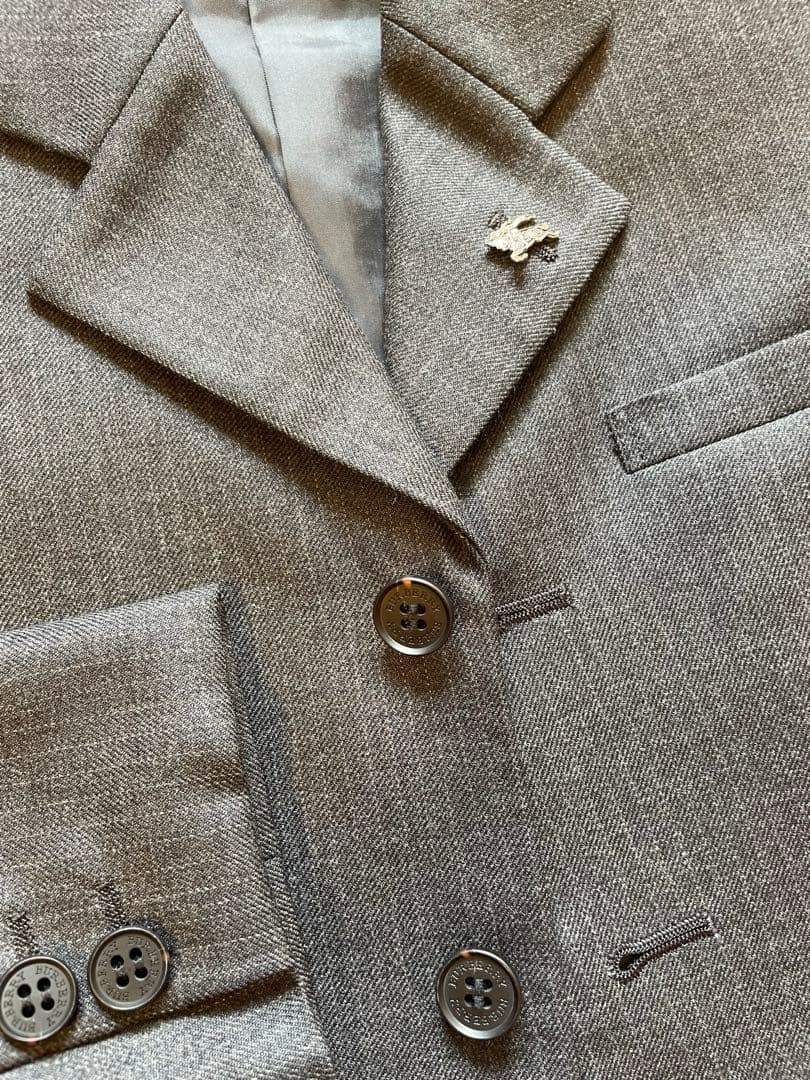 バーバリー　120 高級フォーマルスーツセット　ネクタイ　入学式　七五三　卒園式