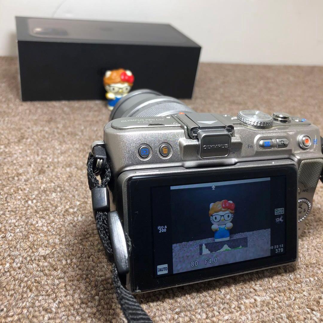カメラ OLYMPUS PEN Lite E-PL3 レンズ付 フラッシュ付属