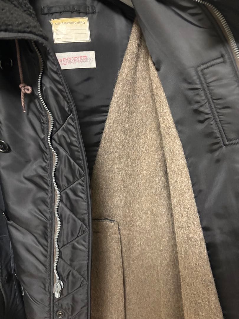 11/24まで値下ミハラヤスヒロ モディファイドシリーズ コート N-3B