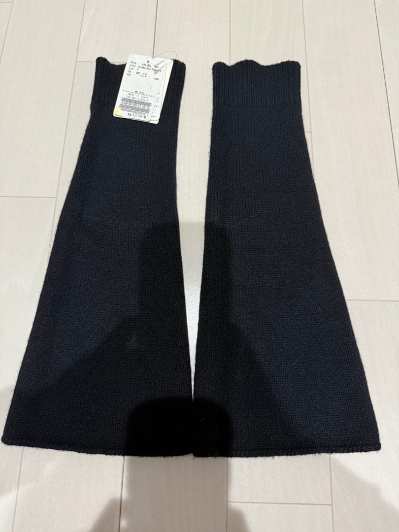 Deuxieme Classe CARIAGGI レッグウォーマー　ブラック