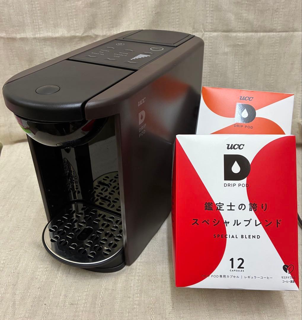 UCCドリップポッド メーカー 2025年式 付属のコーヒーポッド2箱付き