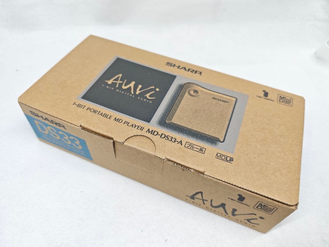 【未使用】SHARP MDポータブルプレイヤー MD-DS33-A (ブルー系)