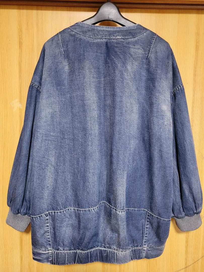 アヤン／裏キルトVネックダンガリージャケット