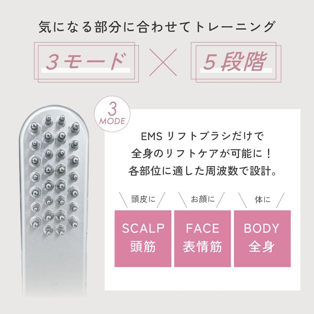 SALONIA サロニア リフトブラシ EMS 電気ブラシ 美顔器 【送料無料】