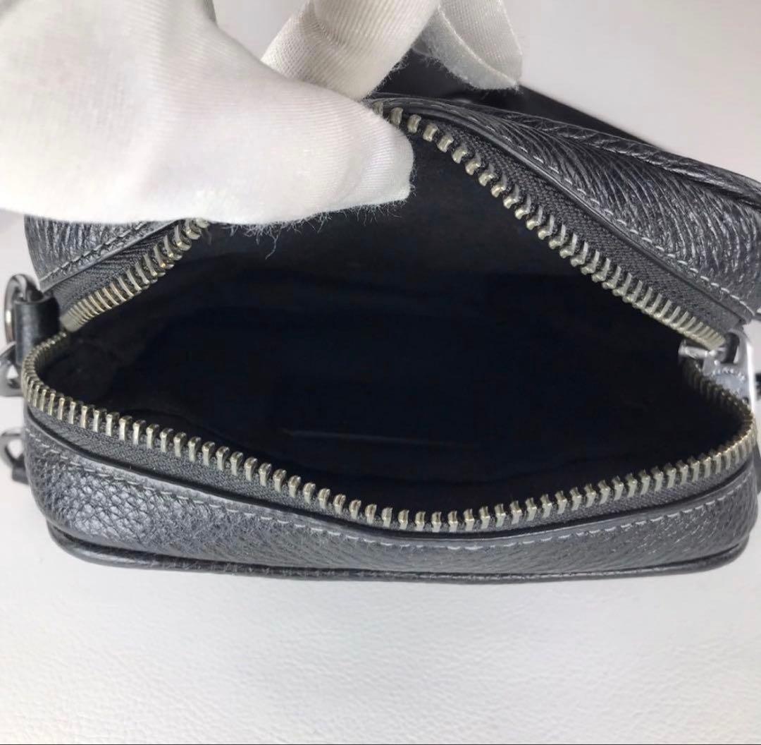 【美品】COACH コーチ クロスボディ メンズショルダーバッグ CC009 黒