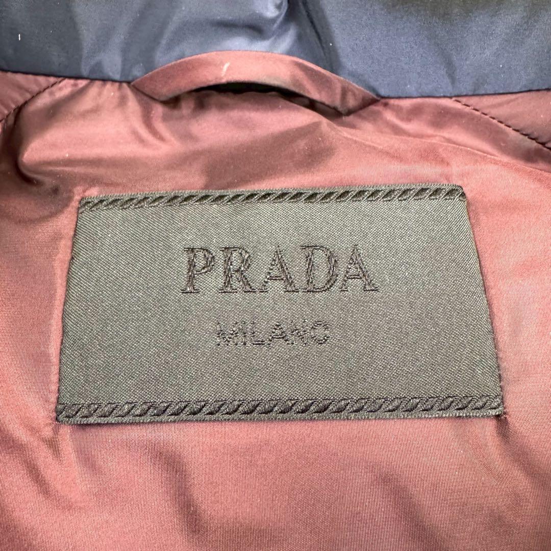 希少サイズ54✨ PRADA プラダ ダウン 三角プレート トライアングル