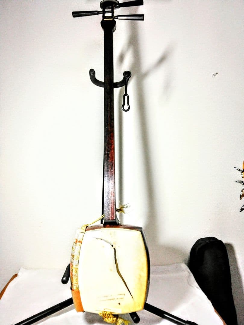 三味線 中棹 地唄 民謡 子持ち綾杉胴 紅木