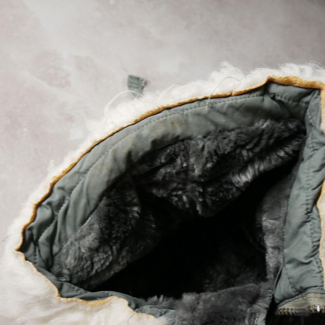 アメリカ軍 70s USA製 N-3B フライトジャケット カーキ M