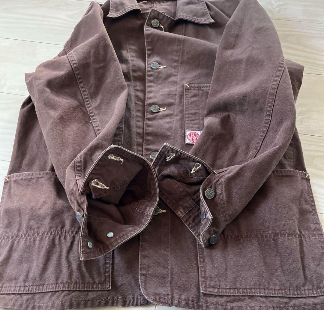 【HEADLIGHT】 ブラウンダック　カバーオール