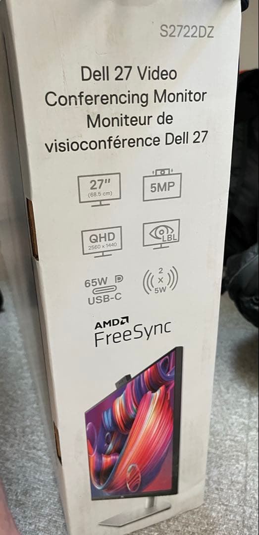 Dell S2722DZ 27インチ カンファレンスモニター