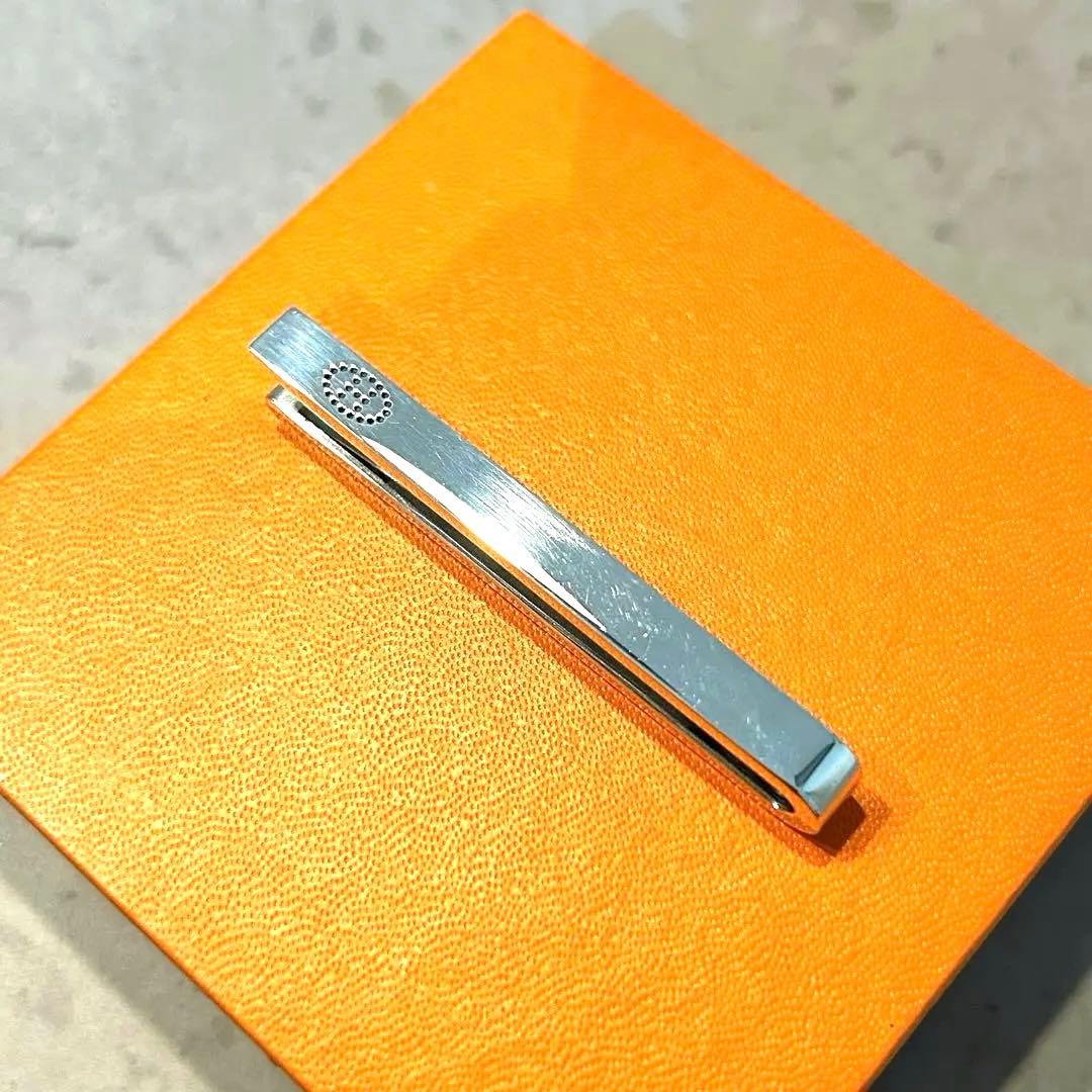 【超希少・美品】HERMES Hデザイン エブリン ネクタイピン Ag925