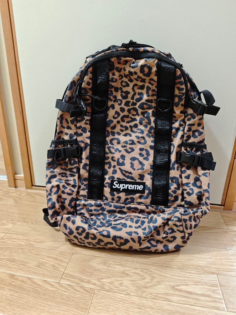 【美品】Supreme 20FW レオパード バックパック 21L