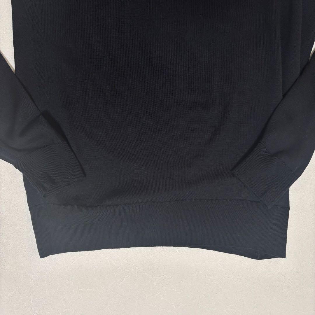 ジョンスメドレー タートルネックニット ブラック　メリノウール 英製 S定価5万