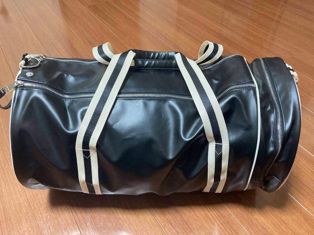 FRED PERRY フレッドペリー ボストンバッグ ドラムバック ブラック