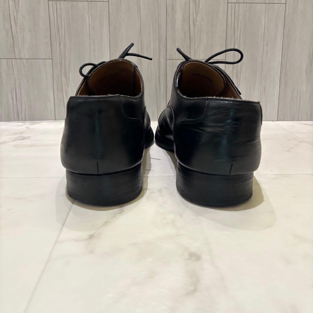 マグナーニ ストレートチップ 黒 レザー 革靴 26.5