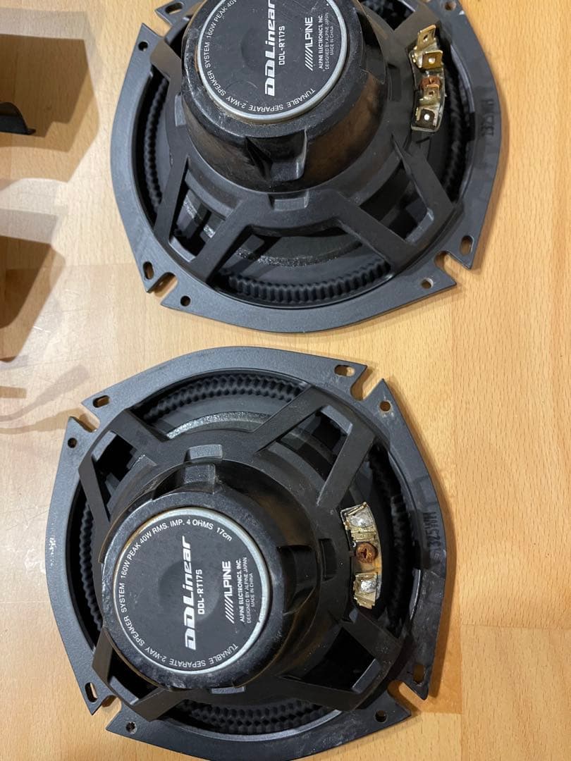 アルパイン スピーカー17cm DDL-RT17S ACR50Wに装着しました